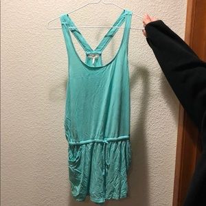 Teal Racerback Romper